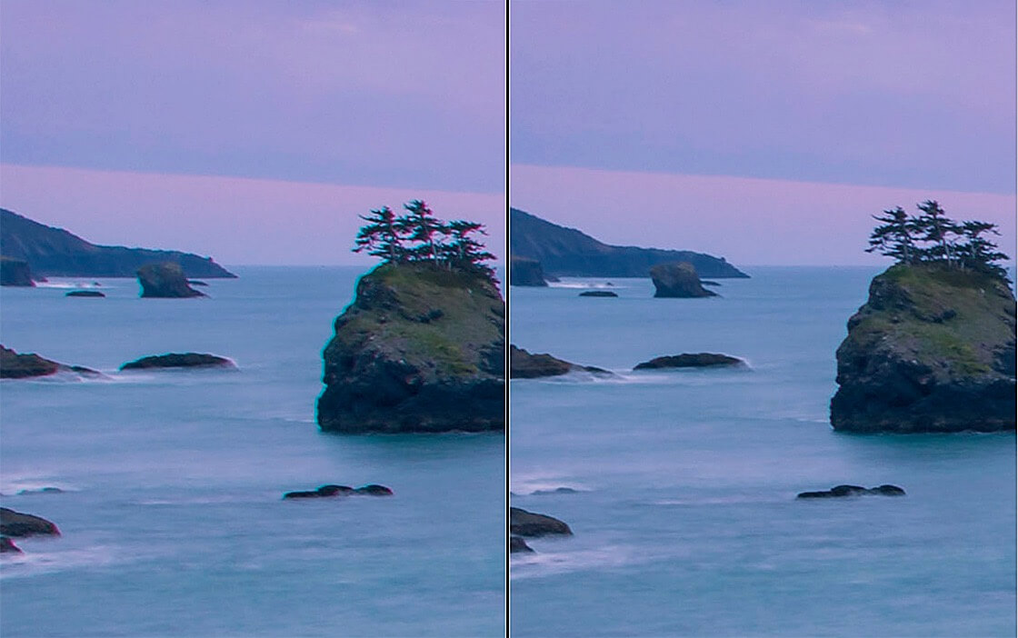 remove chromatic aberration in Lightroom