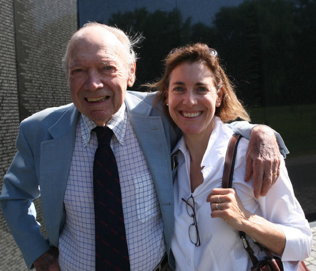 Catherine with her late father, the acclaimed journalist Stanley Karnow.