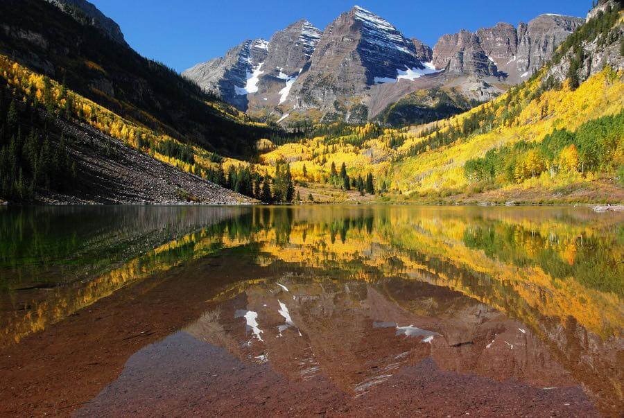 W.G. Dayton - Maroon Bells Spectacular! Aspen Trees in Colorado at Maroon Bells