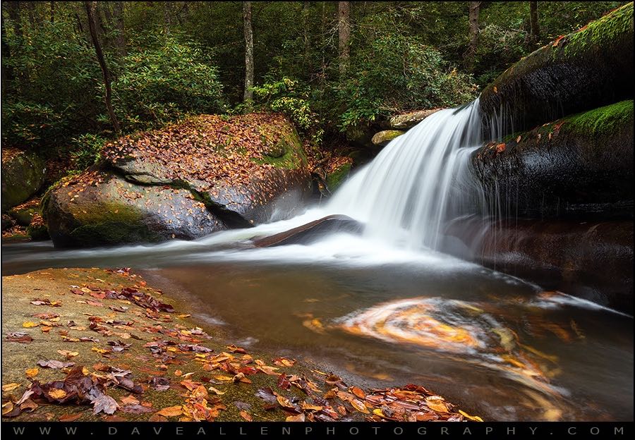 Dave Allen Photography - North Carolina Blue Ridge Waterfall - Stillness and Movement