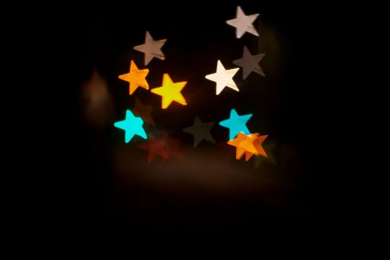 christmas stars bokeh