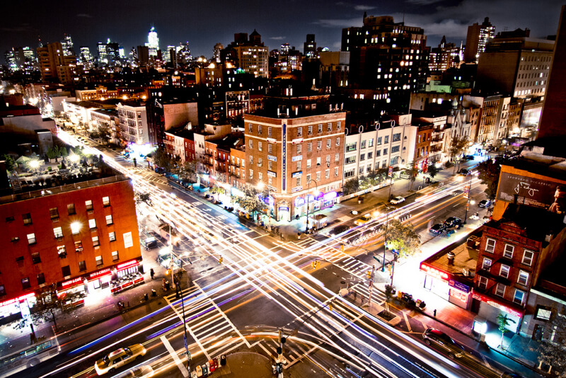 cityscape New York at night