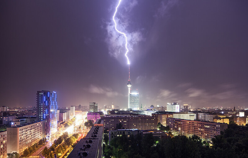 cityscape Berlin at night