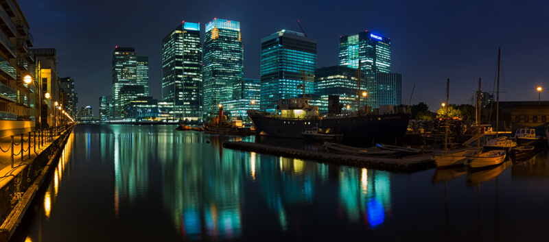 cityscape London at night