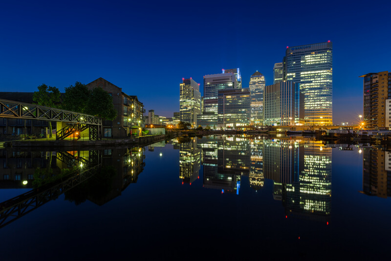 cityscape London at night