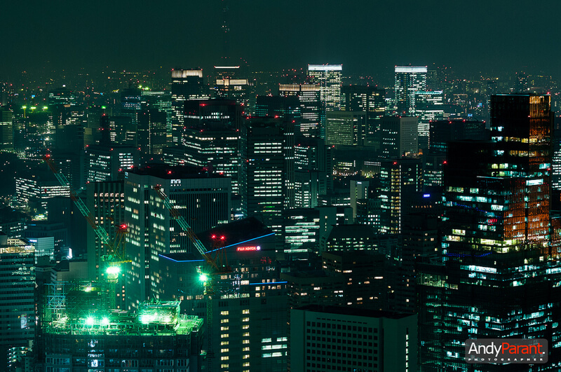 cityscape Tokyo at night