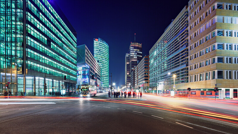 cityscape Berlin at night