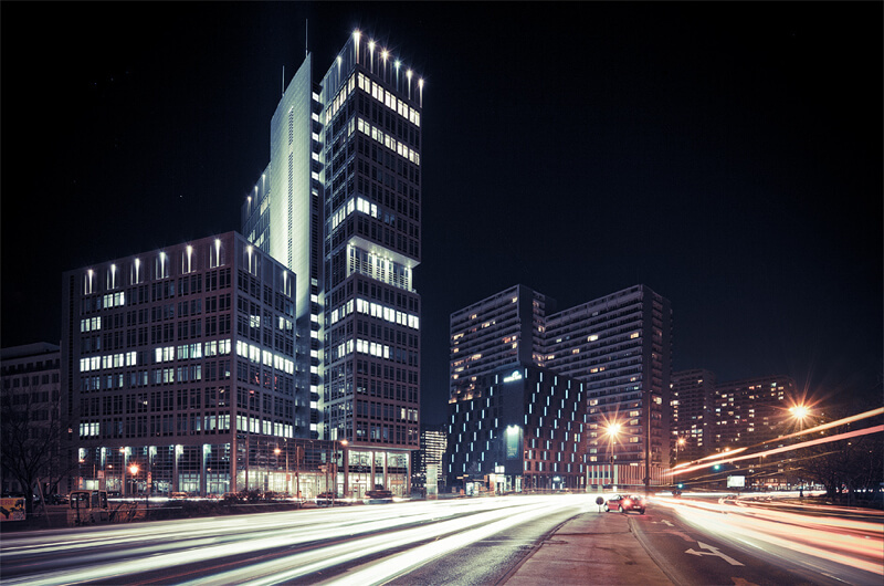 cityscape Berlin at night