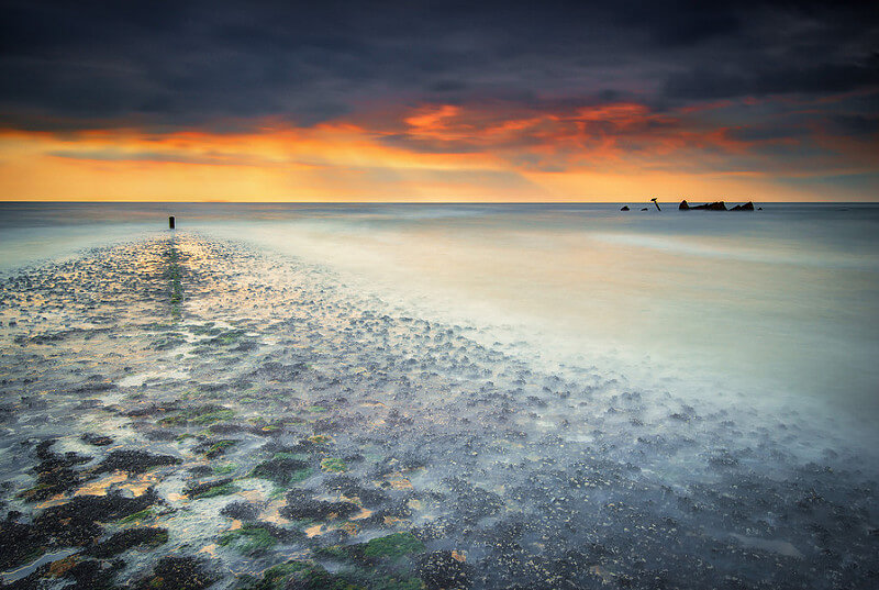 long exposure beach