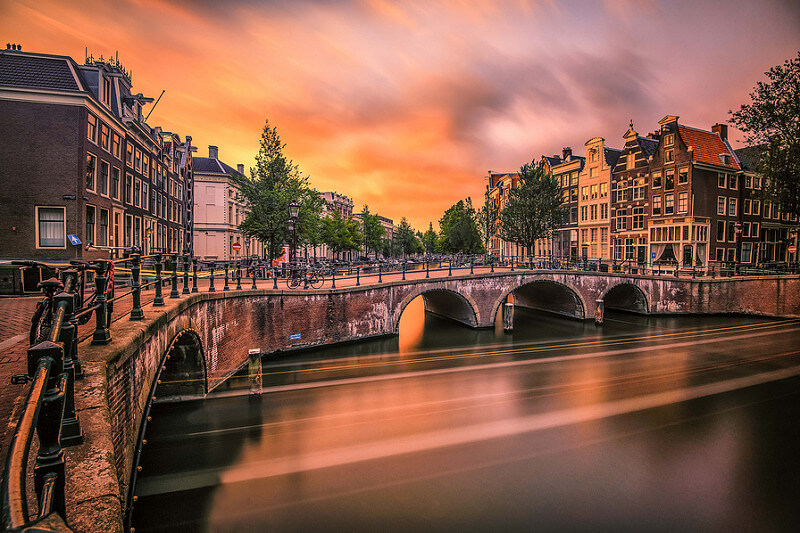 Sunset on Keizersgracht