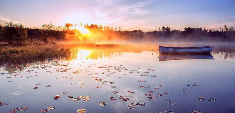 Sunrise on Rusky Lake