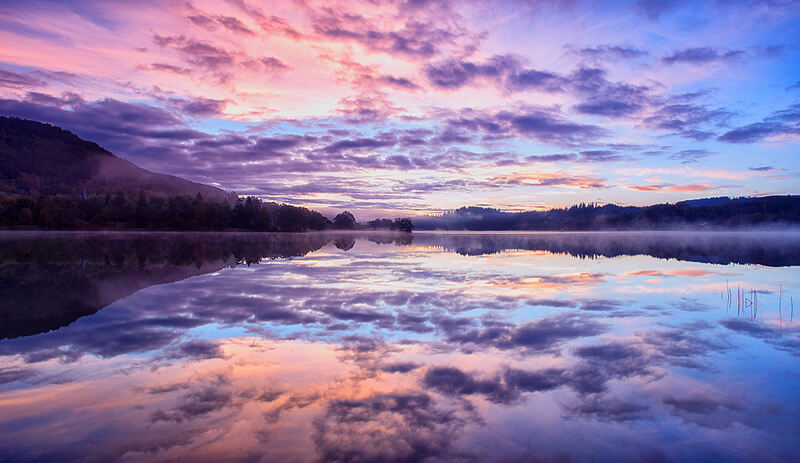 Dawn on Loch Achray, Trossachs, Scotland