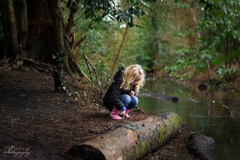 Malgorzata Kapustka girl playing by water