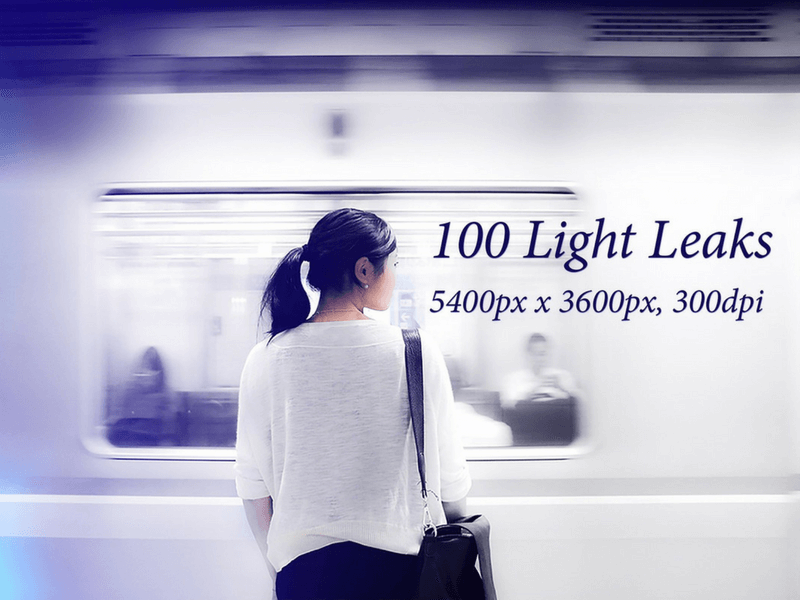 light leaks photo overlay