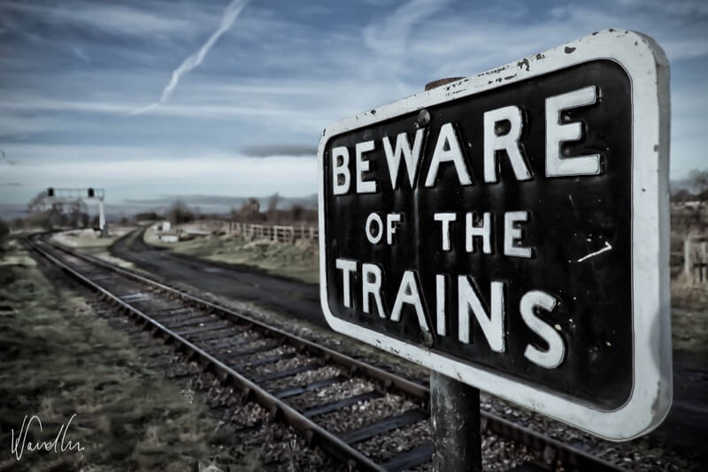 Vikas Sandhu - Beware of the trains sign