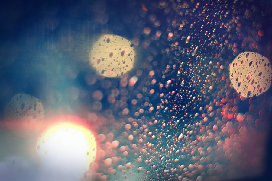 A♥ - bokeh rain