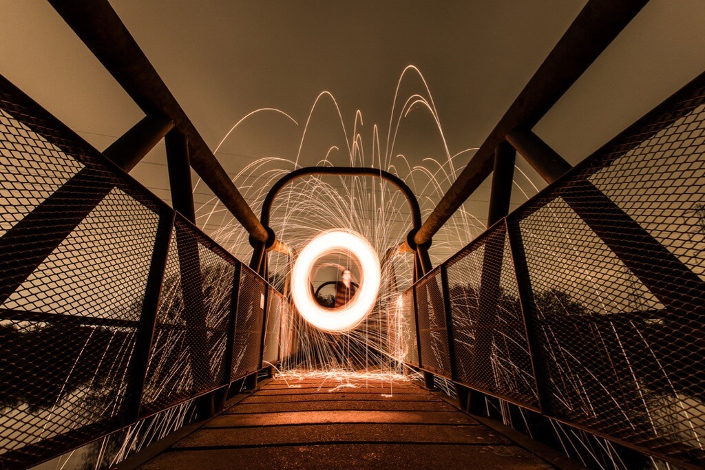 Olga Chaplin - sparks long exposure