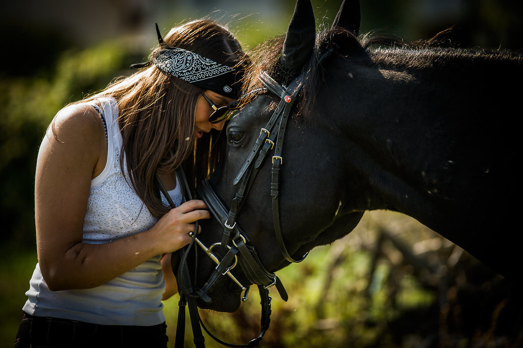 Bernie - portrait with horse