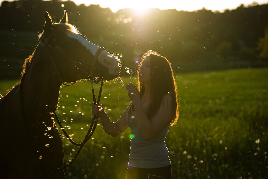 Bernie - portrait with horse