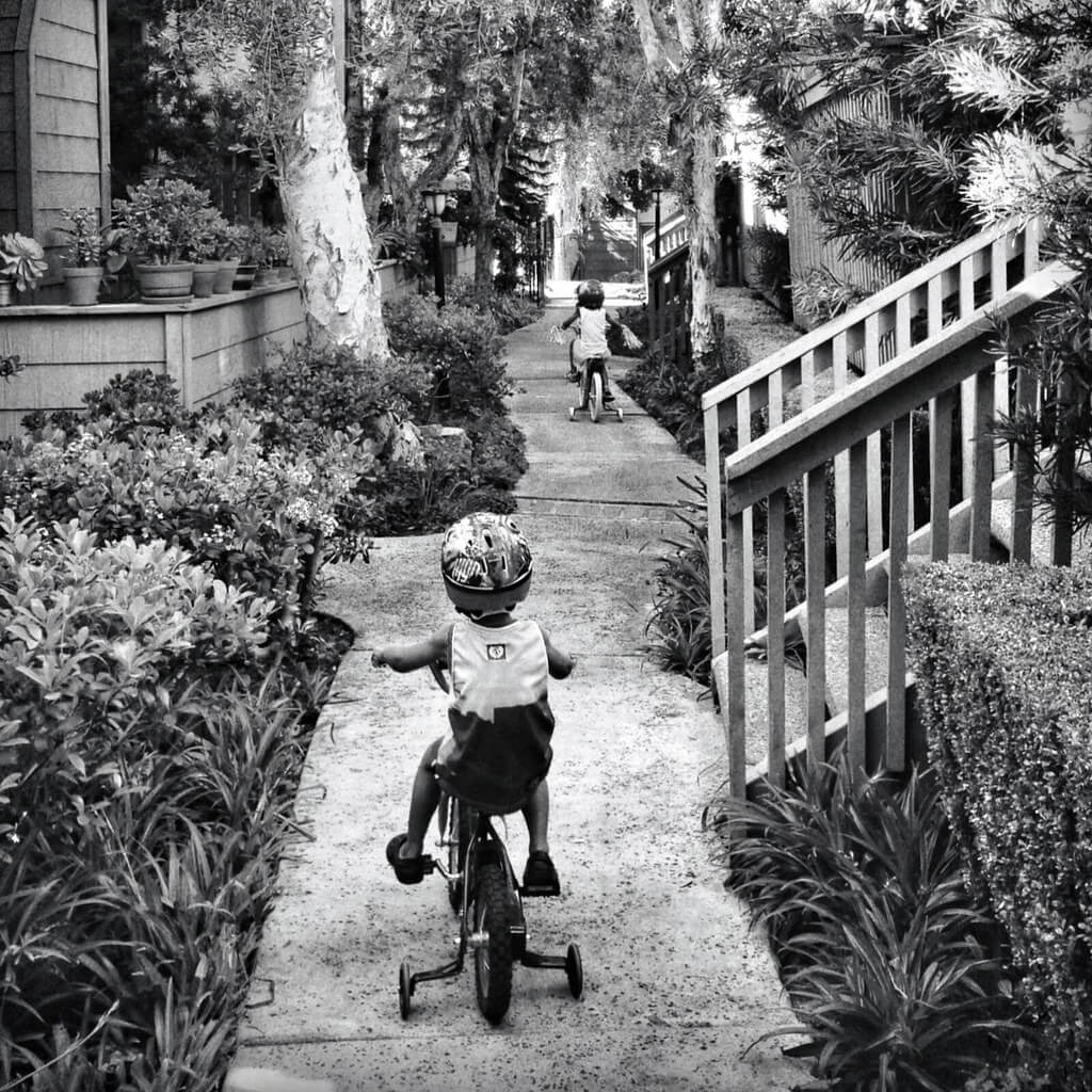 Sharon LuVisi - kids riding bikes