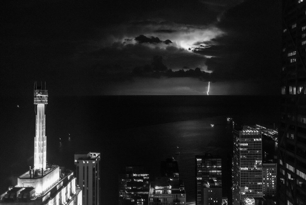 Andy Farmer - Thunderstorm Over Lake Michigan