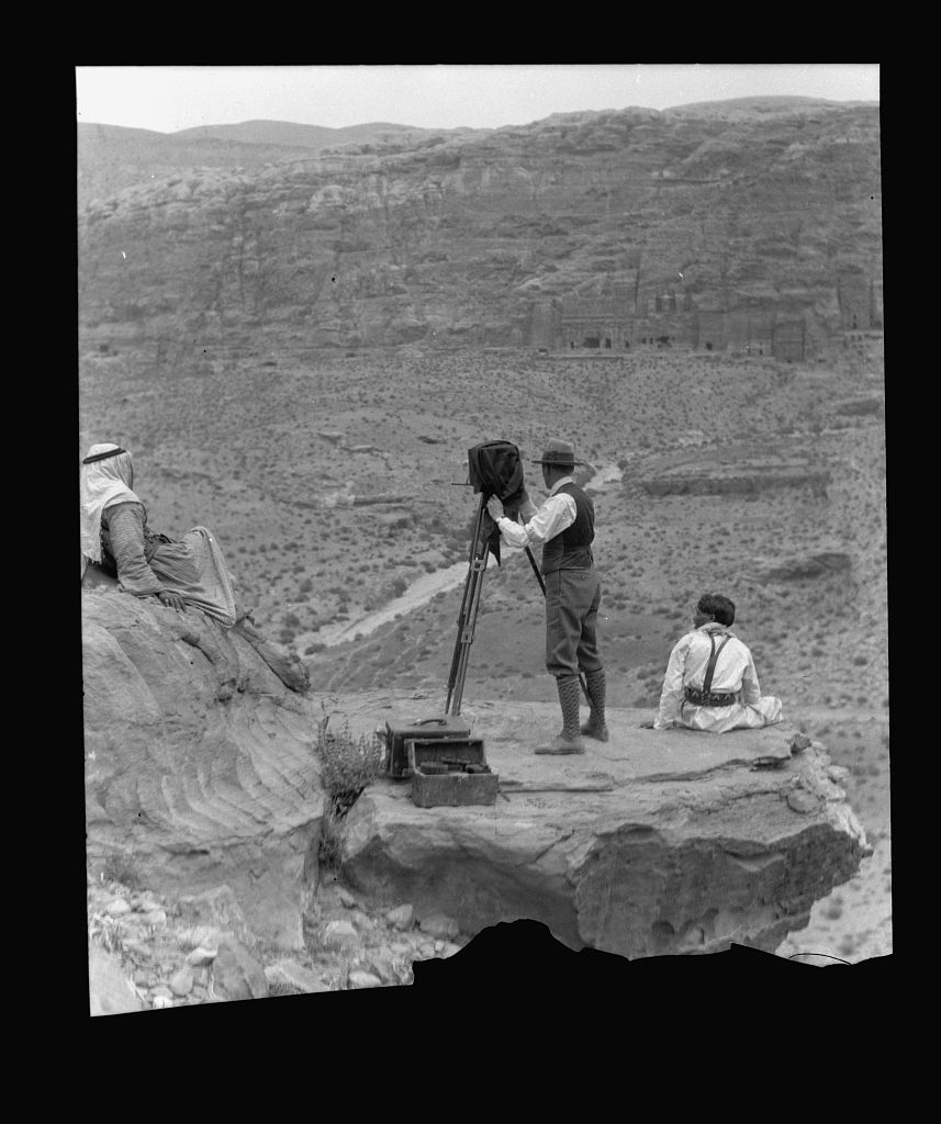 Matson photographing in Petra 1934