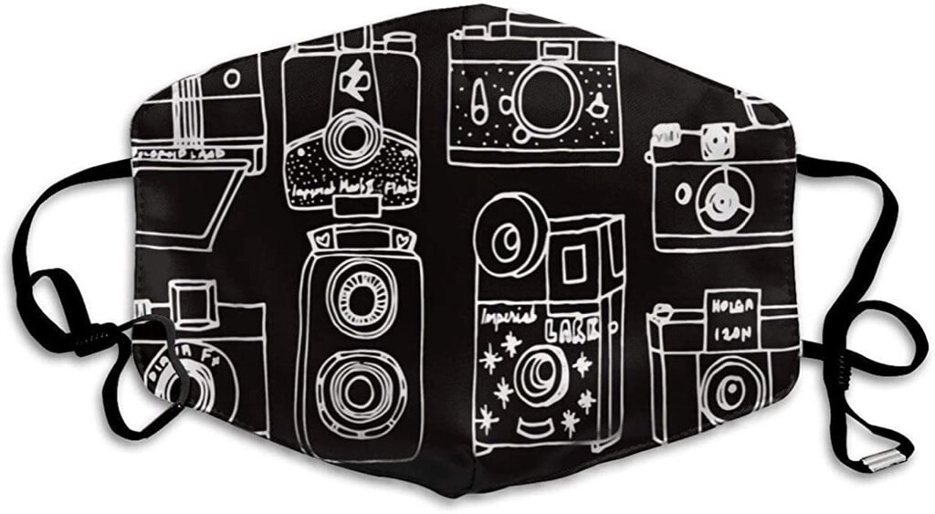 Vintage Cameras Face Mask