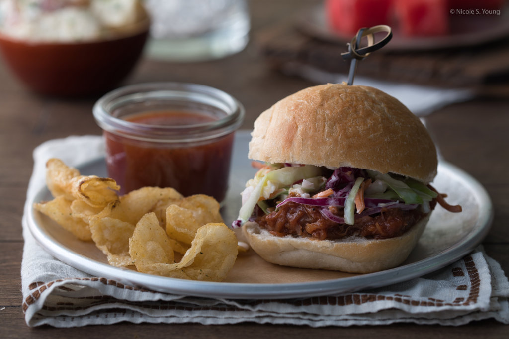 food photography tips for pulled pork sandwiches before